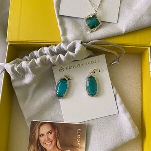 Kendra Scott Teal Jewelry Set